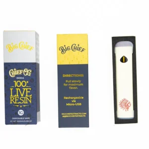 Big Chief Vape Cart 1g 100% Live Resin