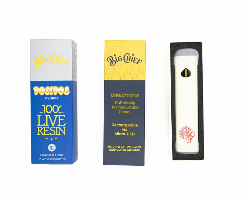 Big Chief Vape Cart 1g 100% Live Resin - Image 4