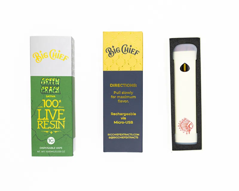 Big Chief Vape Cart 1g 100% Live Resin - Image 6