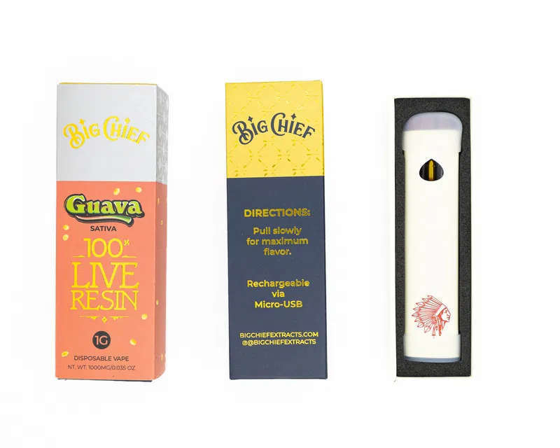 Big Chief Vape Cart 1g 100% Live Resin - Image 8