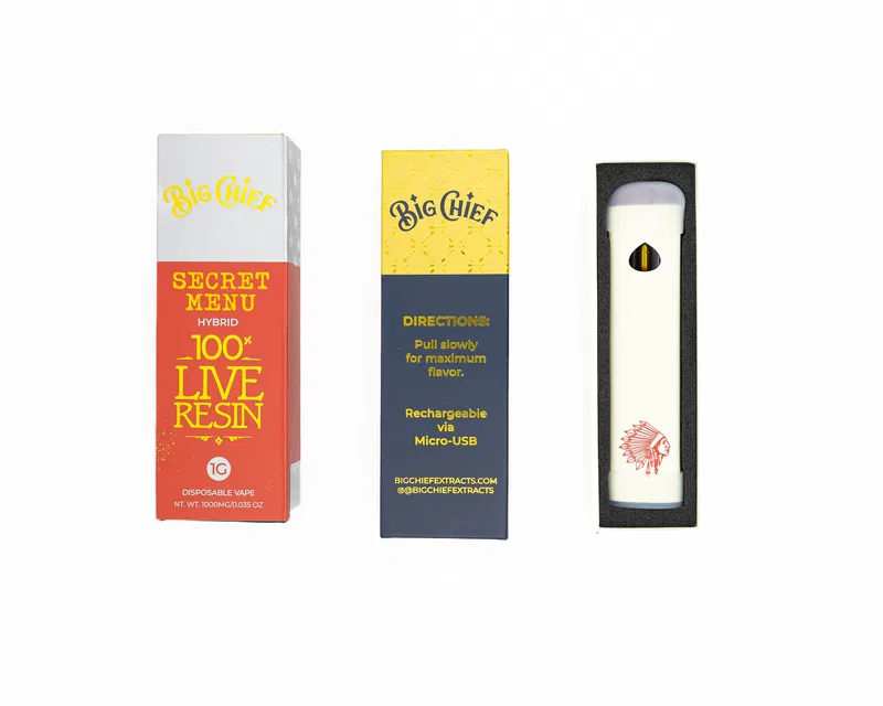 Big Chief Vape Cart 1g 100% Live Resin - Image 12