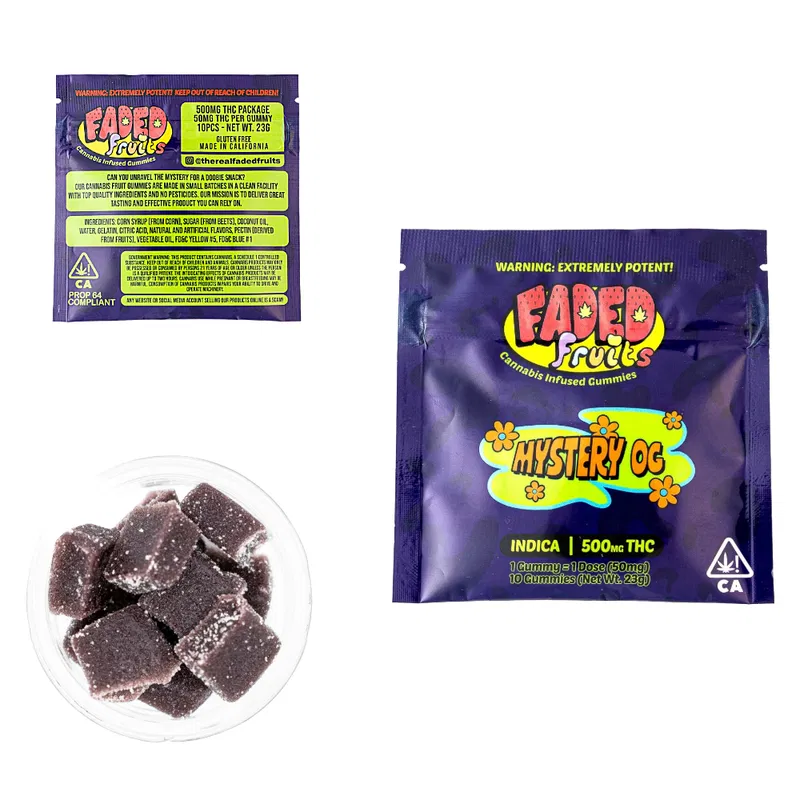 Faded Fruits Gummies 500mg – Potent THC Edibles