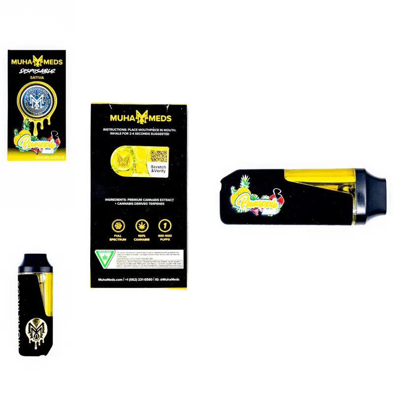 MUHA MEDS – Disposable Rechargeable Full Spectrum Vape Pen – 2G (2000MG) - Image 3
