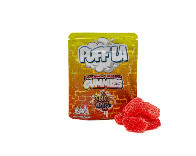 Puff LA Gummies 500mg Liquid Diamond + Hash Rosin - Image 4