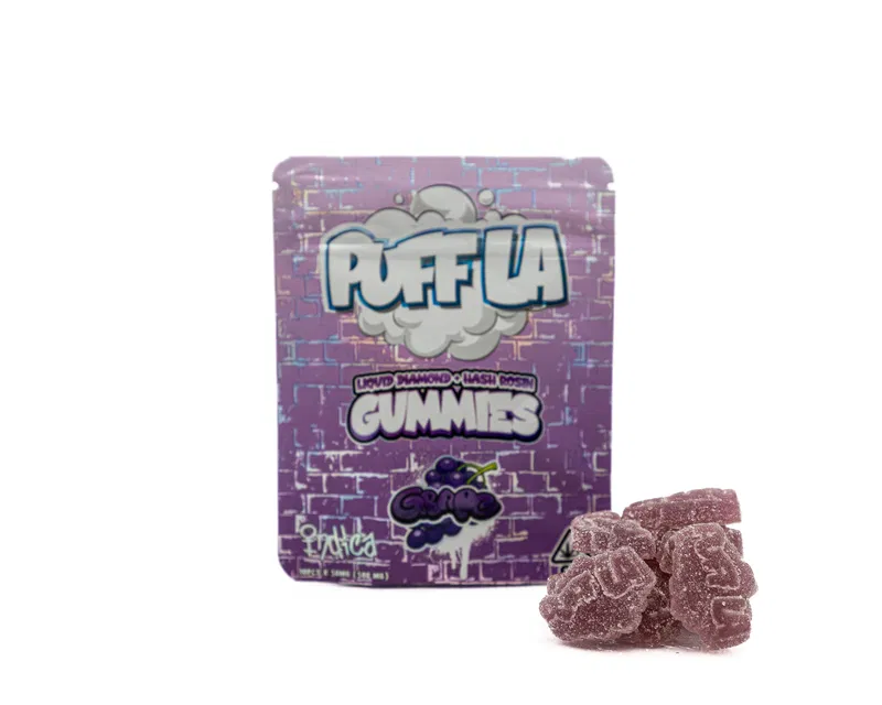 Puff LA Gummies 500mg Liquid Diamond + Hash Rosin - Image 6