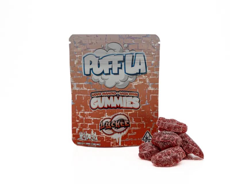 Puff LA Gummies 500mg Liquid Diamond + Hash Rosin - Image 9
